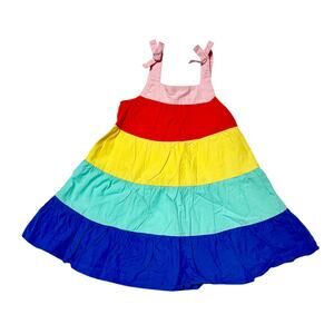 Hanna Andersson Colorblock Twirl Dress 18-24m
